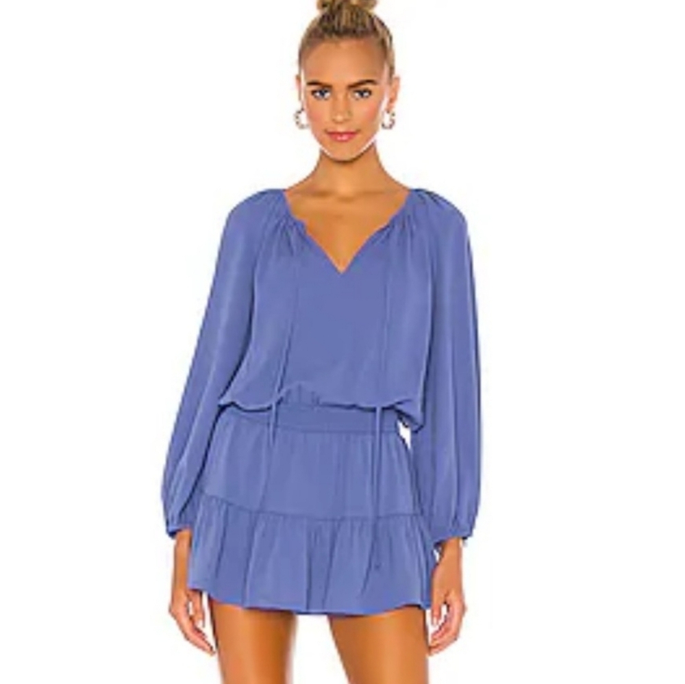 Amanda Uprichard Charleigh Romper In BURGUNDY